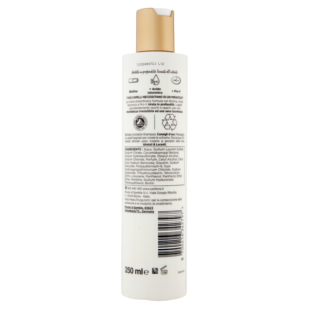 Pantene Pro-V miracles Idratati & Lucenti Shampoo 250 ml
